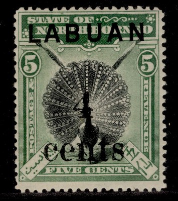 north-borneo-labuan-edvii-sg129-4c-on-5c-m-mint-cat-55