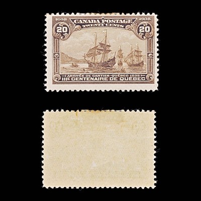 9448-canada-sg195-20c-dull-brown-1908-sc-103-mi91-mint-mh-c160
