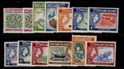 pitcairn-islands-qeii-sg18-28-1957-63-set-shades-m-mint-cat-56