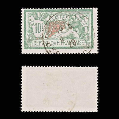 9452-france-sg431-10f-green-red-1926-sc-131-mi182-used-c19