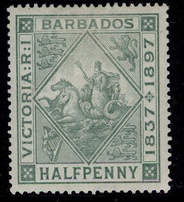 barbados-qv-sg117-d-dull-green-m-mint-cat-10