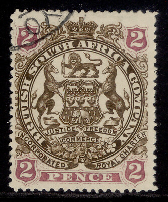rhodesia-qv-sg68-2d-brown-mauve-fine-used