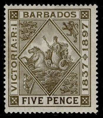 barbados-qv-sg120-5d-olive-brown-m-mint-cat-45