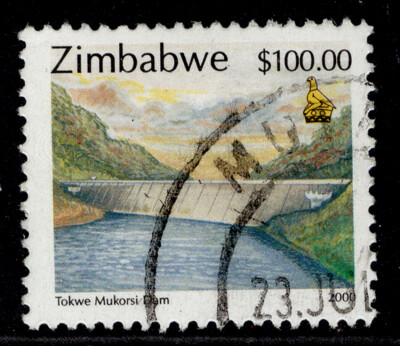 zimbabwe-qeii-sg1021-2000-100-mukorsi-dam-fine-used