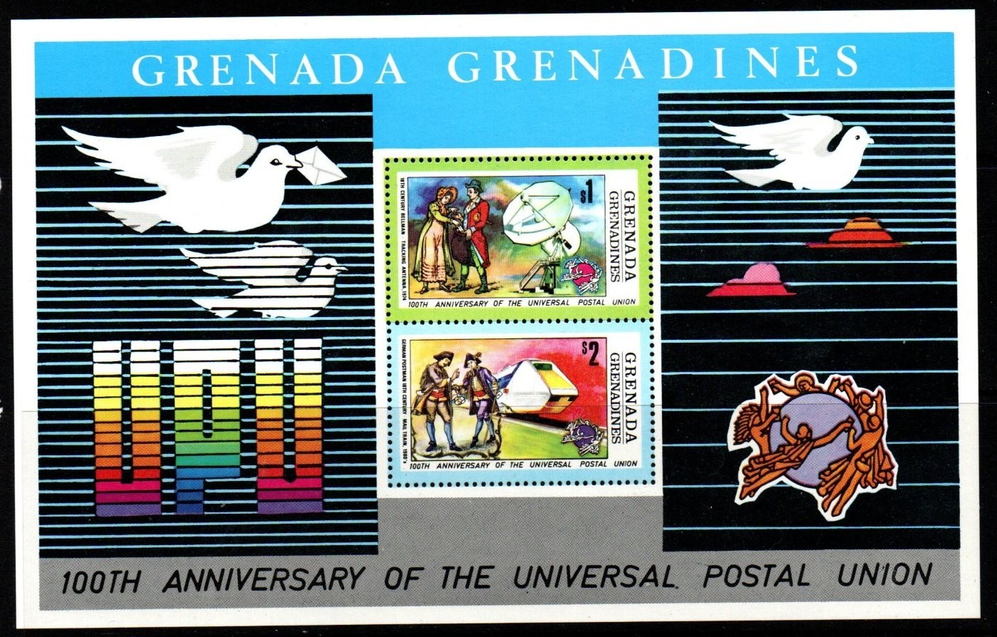 grenada-grenadines-sgms29-1974-centenary-of-upu-mnh