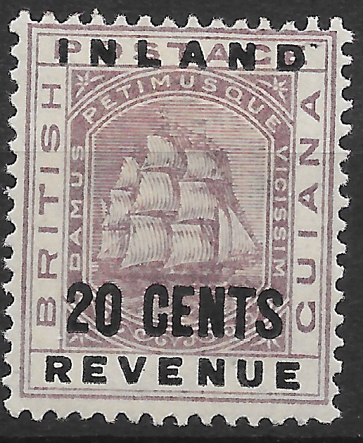 british-guiana-sg182-1888-20c-dull-purple-mtd-mint