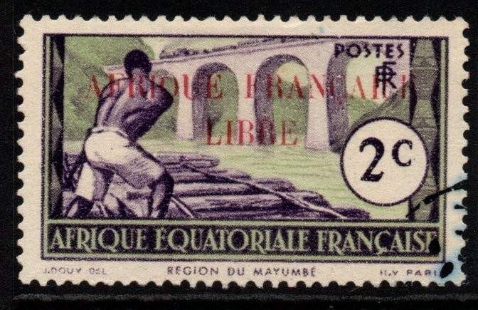 french-equatorial-africa-sg110-1940-2c-adherence-to-general-de-gaulle-fine-used