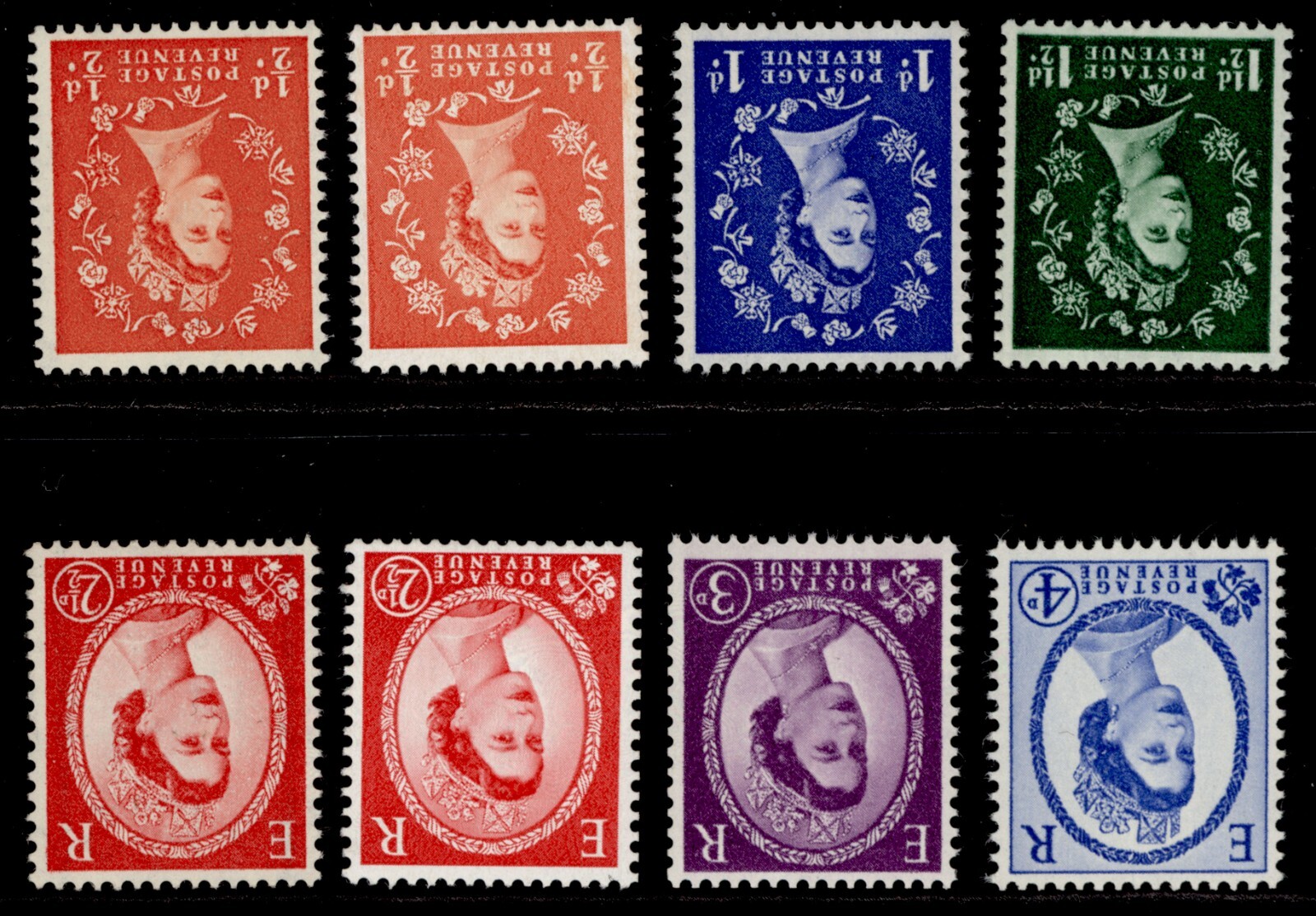 gb-qeii-sg570wi-576awi-wmk-inv-set-missing-2d-m-mint-cat-12-wmk-mult-crown