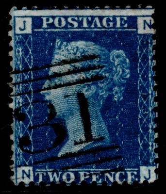 gb-qv-sg47-2d-dp-blue-plate-14-fine-used-cat-20-nj