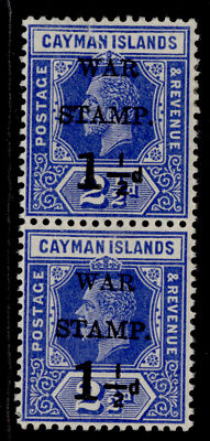 cayman-islands-gv-sg54-54b-1d-on-2d-deep-blue-m-mint-cat-100