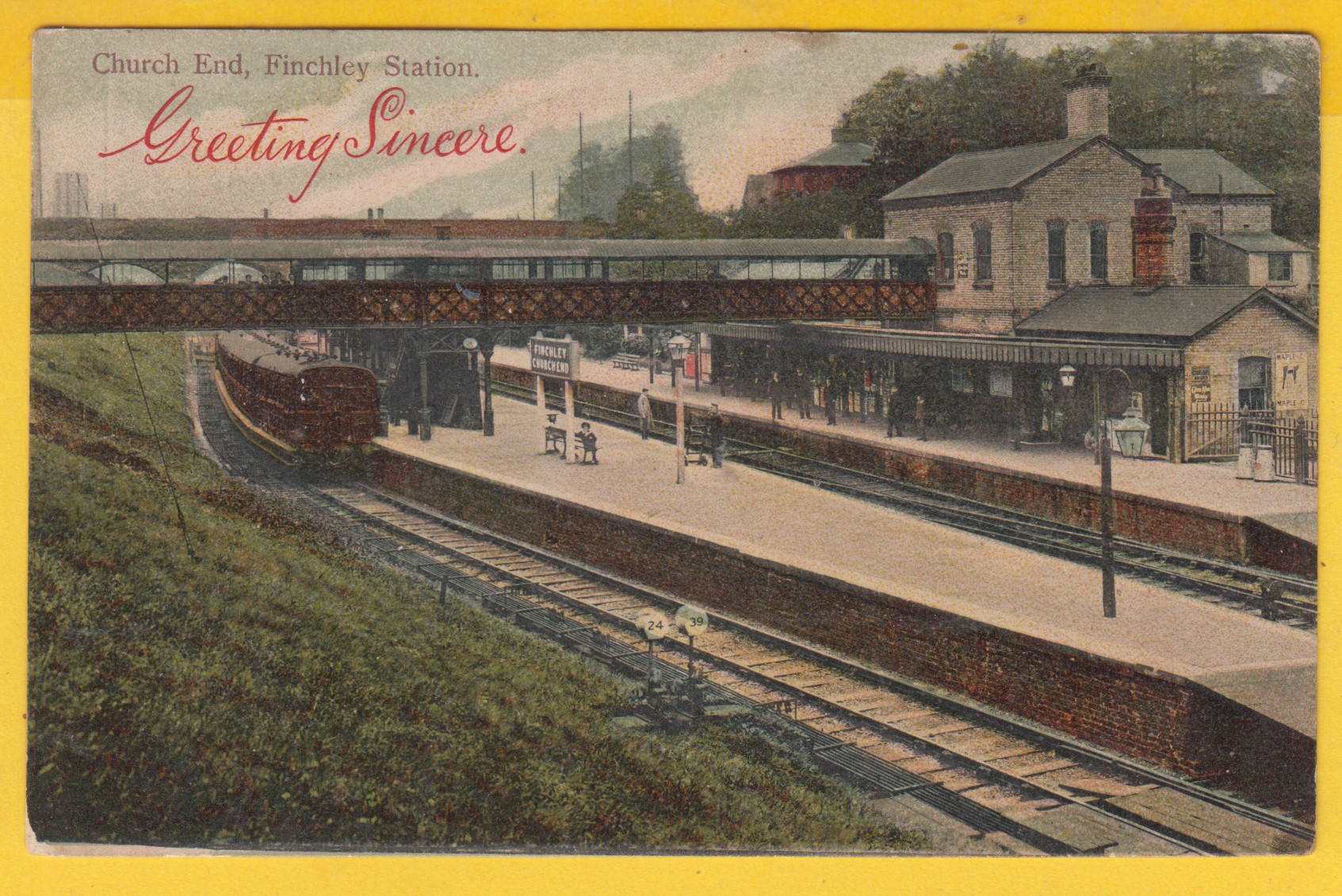 postcard-finchley-railway-station
