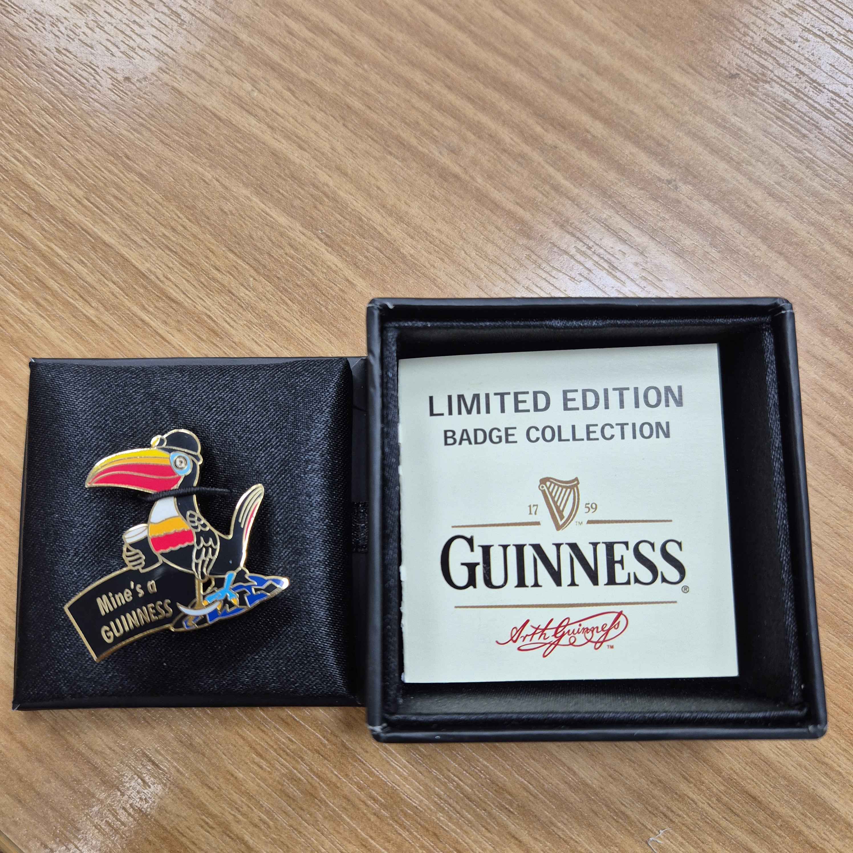 guinness-mine-s-a-guinness-toucan-pin-badge-limited-edition-no-241-of-1500