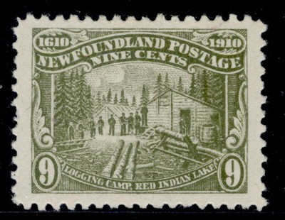 canada-newfoundland-gv-sg102-9c-olive-green-m-mint-cat-75