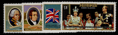 cook-islands-aitutaki-qeii-sg225-228-1977-silver-jubilee-set-nh-mint