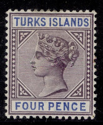 turks-caicos-islands-qv-sg71-4d-dull-purple-ultramarine-lh-mint-cat-25
