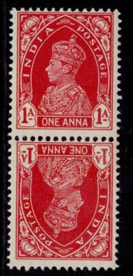 india-gv-sg250a-1a-carmine-tete-beche-vert-pair-nh-mint