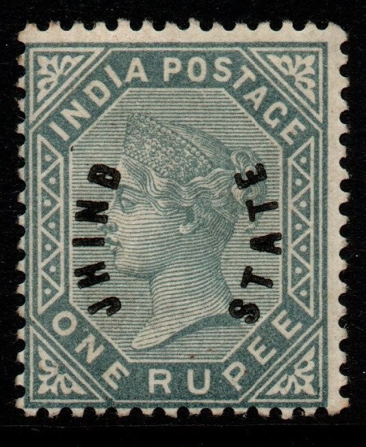 india-jind-sg6-1885-1r-slate-mtd-mint