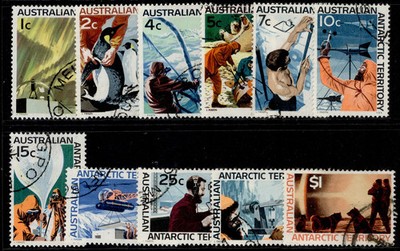 aus-antarctic-territory-qeii-sg8-18-1966-68-complete-set-fine-used-cat-38
