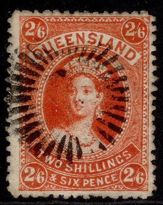 australia-queensland-qv-sg158-2s-6d-vermilion-fine-used-cat-27