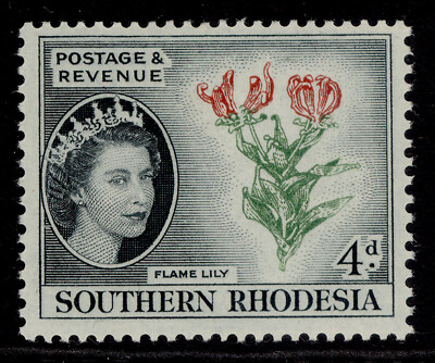 southern-rhodesia-qeii-sg82-4d-red-green-indigo-m-mint