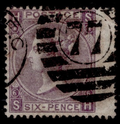 gb-qv-sg105-6d-deep-lilac-plate-6-used-cat-150-sh