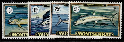 montserrat-qeii-sg231-234-1969-game-fish-set-nh-mint