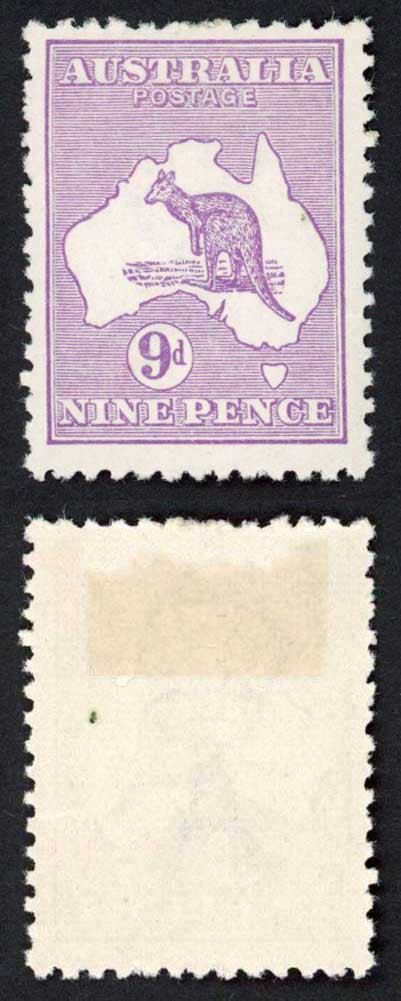 australia-sg39-9d-violet-wmk-6-narrown-crown-m-m-cat-65-pounds