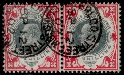 gb-edvii-sg257-spec-m45-1-1s-dull-green-carmine-fine-used-cat-80-cds-pair