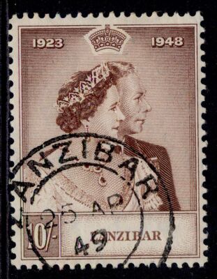 zanzibar-gvi-sg334-10s-brown-fine-used-cat-40-cds
