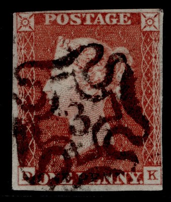 gb-qv-sg8-1d-red-brown-plate-40-used-cat-225-black-mx-with-3-dk