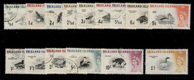 falkland-islands-qeii-sg193-207-1960-66-qeii-set-fine-used-cat-85