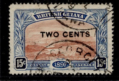 british-guiana-qv-sg224a-2c-on-15c-no-stop-after-cents-fine-used-cat-75
