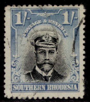 southern-rhodesia-gv-sg10-1s-black-light-blue-fine-used-cat-13
