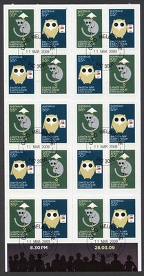 australia-sg3156a-2009-lights-out-earth-hour-self-adhesive-booklet-pane-fine-us