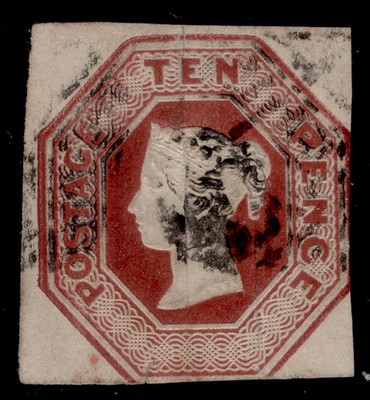 gb-qv-sg57-scarce-10d-brown-cut-square-used-cat-1200