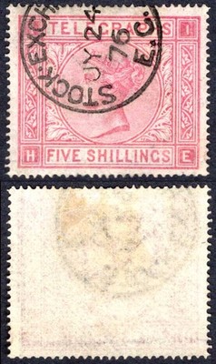 telegraph-sgt13-5-rose-plate-1-cds-used-cat-200-pound