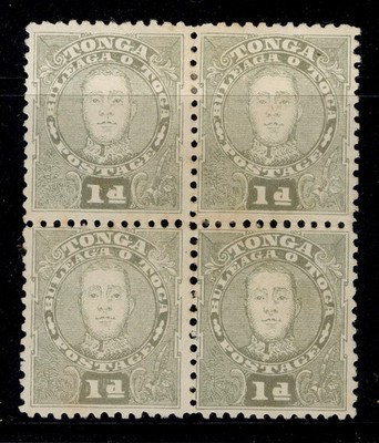 tonga-qv-sg32-1d-olive-green-unused-cat-128-block