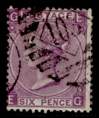gb-qv-sg109-6d-mauve-plate-9-used-cat-90-eg