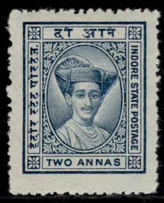 indian-states-indore-gv-sg21-2a-bluish-green-m-mint-cat-15