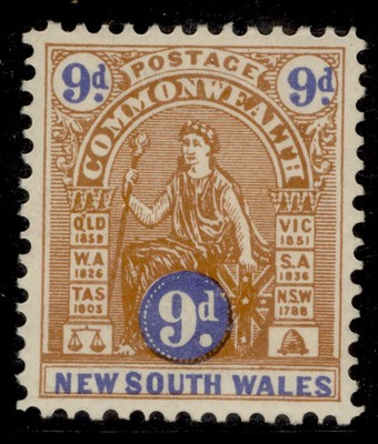 australia-new-south-wales-edvii-sg351-9d-brown-ultramarine-m-mint-cat-28