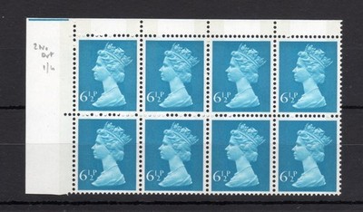 61-2p-machin-2-bands-unmounted-mint-block-constant-variety-eeh