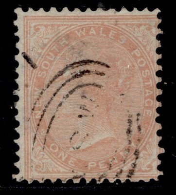 australia-new-south-wales-qv-sg191-1d-pale-red-fine-used-cat-40-wmk-type-w29