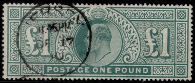 gb-edvii-sg266-scarce-1-dull-blue-green-very-fine-used-cat-700-cds