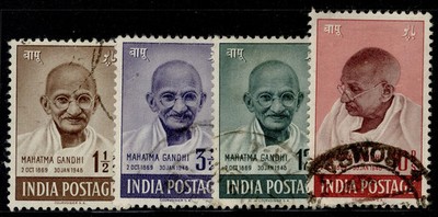 india-gvi-sg305-308-1948-independence-set-fine-used-cat-140