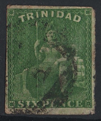 trinidad-1859-6d-bright-yellow-green-pin-perf-13-14-vgu-sg43a-c120