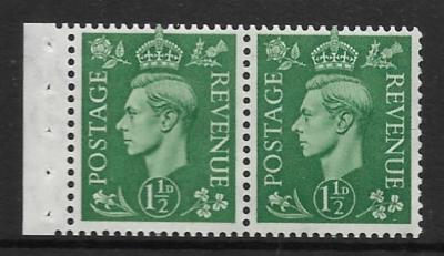 qb28-perf-type-e-1d-pale-green-booklet-pane-unmounted-mint-mnh