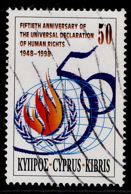 cyprus-qeii-sg959-1998-50c-human-rights-fine-used