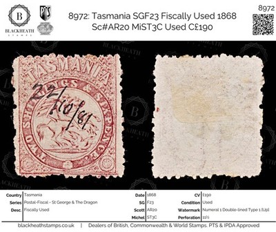 8972-tasmania-sgf23-fiscally-used-1868-sc-ar20-mist3c-used-c190