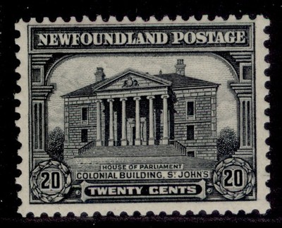 canada-newfoundland-gv-sg176-20c-grey-black-m-mint-cat-35-perf-13-x-13