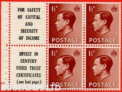 sg-459a-pb5-9-1d-red-brown-a-mounted-mint-booklet-pane-of-6-per-b68369